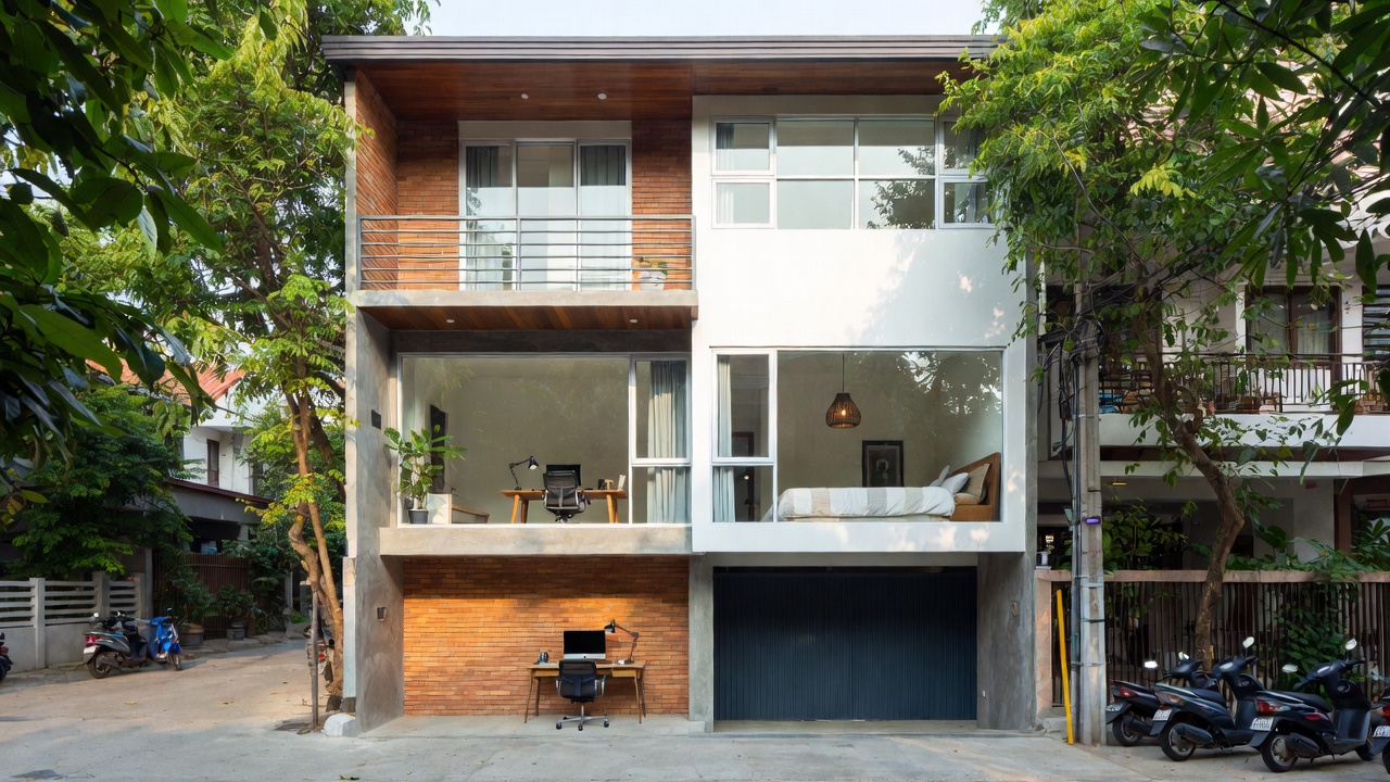 รีโนเวททาวน์โฮมแฝด เป็นโฮมออฟฟิศสุดชิค ในตัวเมืองลำพูน